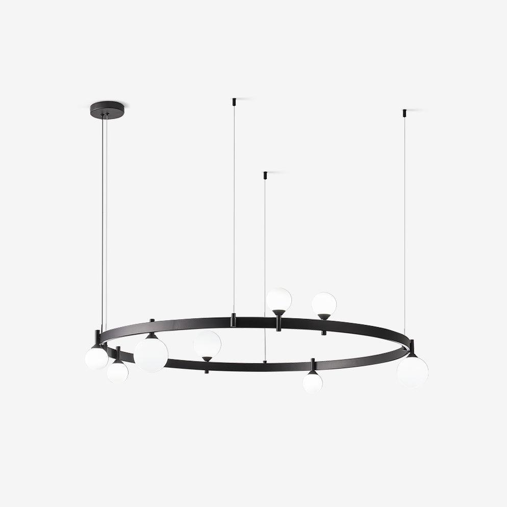 Lustra Pendant Lamp Round Black Ring