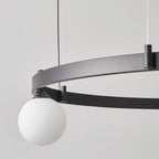 Lustra Pendant Lamp Round Black Ring