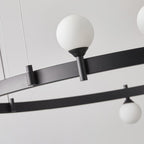 Lustra Pendant Lamp Round Black Ring