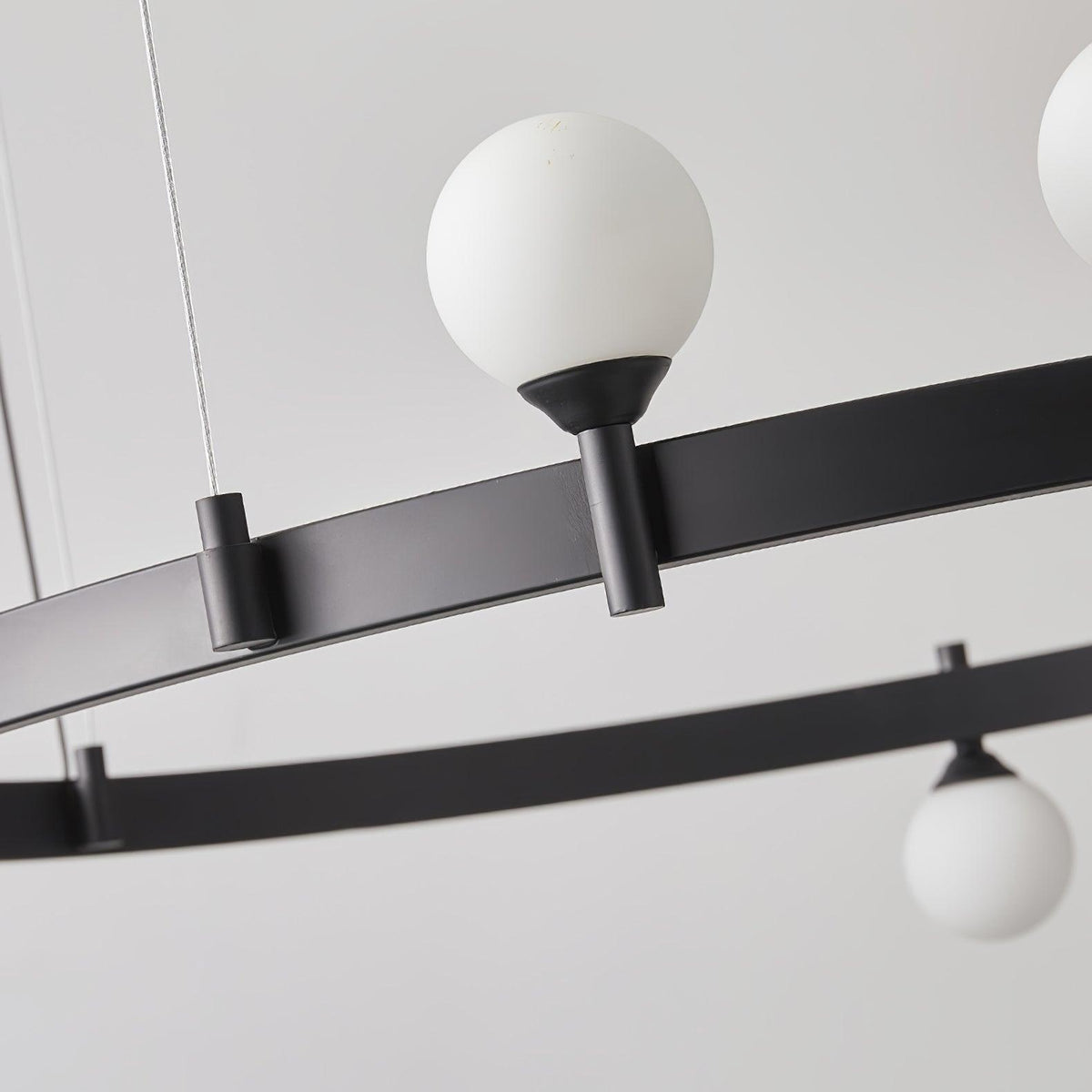 Lustra Pendant Lamp Round Black Ring