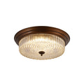 Ulcarir Modern Minimalist Retro Glass Flush Ceiling Light