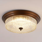 Ulcarir Modern Minimalist Retro Glass Flush Ceiling Light