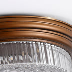 Ulcarir Modern Minimalist Retro Glass Flush Ceiling Light