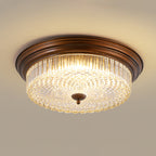 Ulcarir Modern Minimalist Retro Glass Flush Ceiling Light