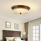 Ulcarir Modern Minimalist Retro Glass Flush Ceiling Light