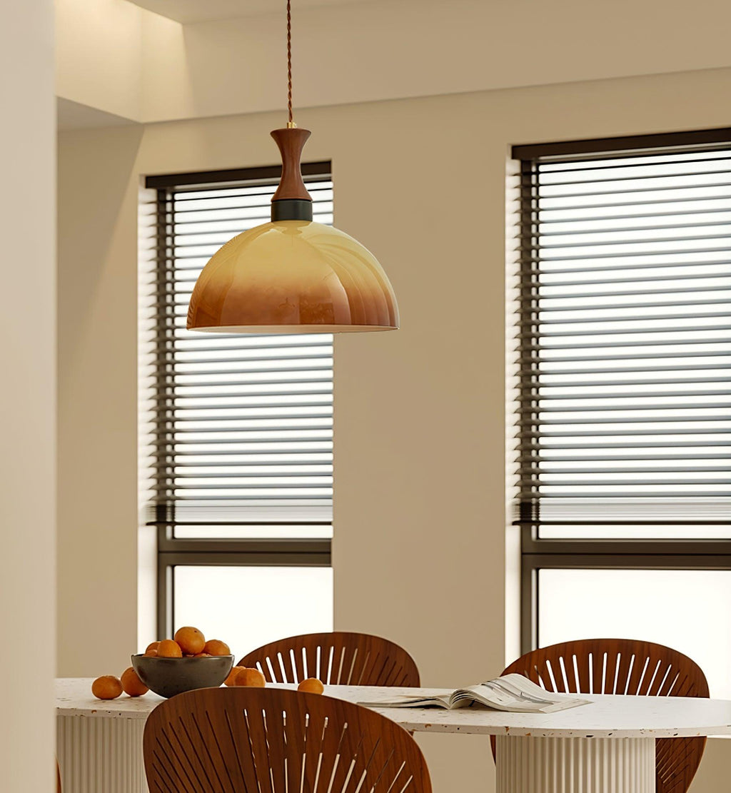 Antique Glass  Pendant Light