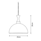 Antique Glass  Pendant Light