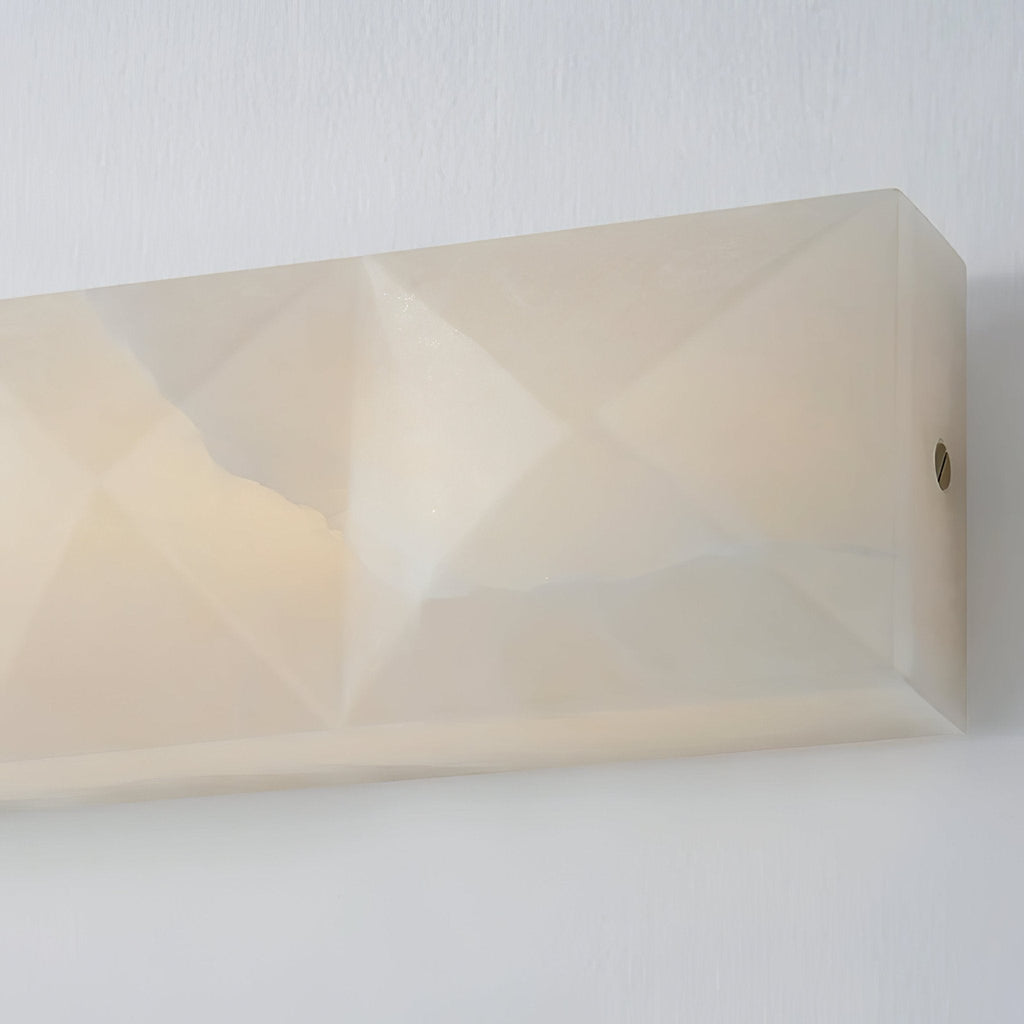 Dione Geometric Alabaster Wall Light