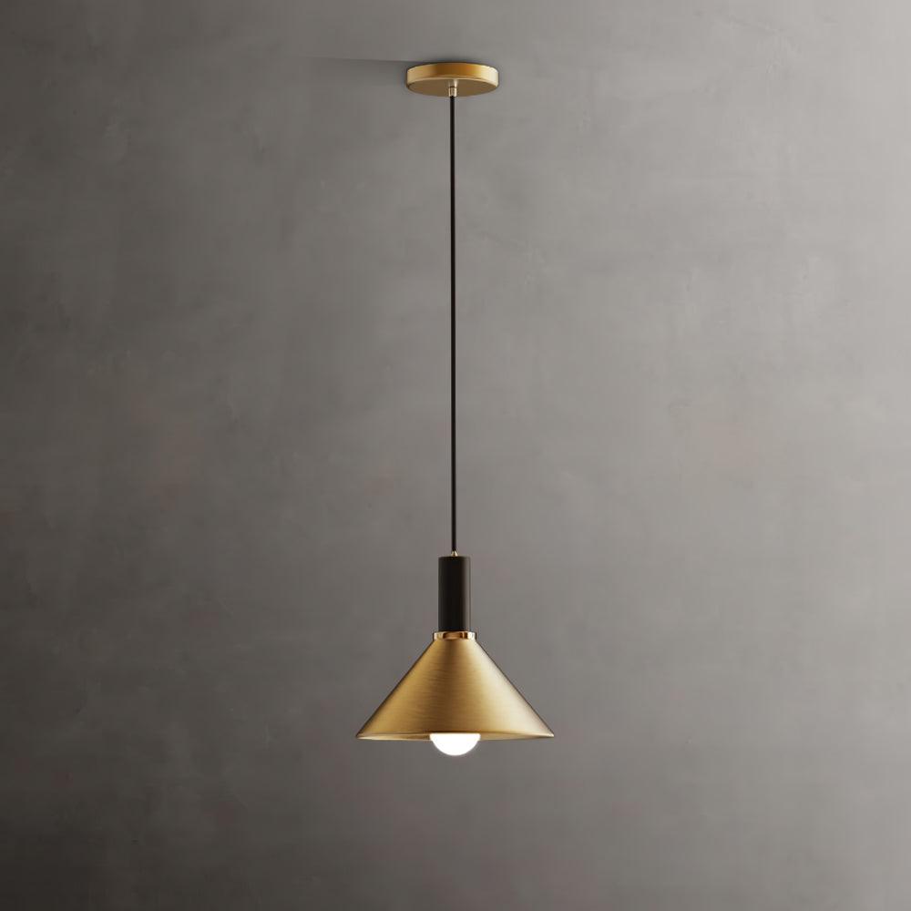 Orion Brass Cone Pendant Lamp