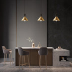 Orion Brass Cone Pendant Lamp