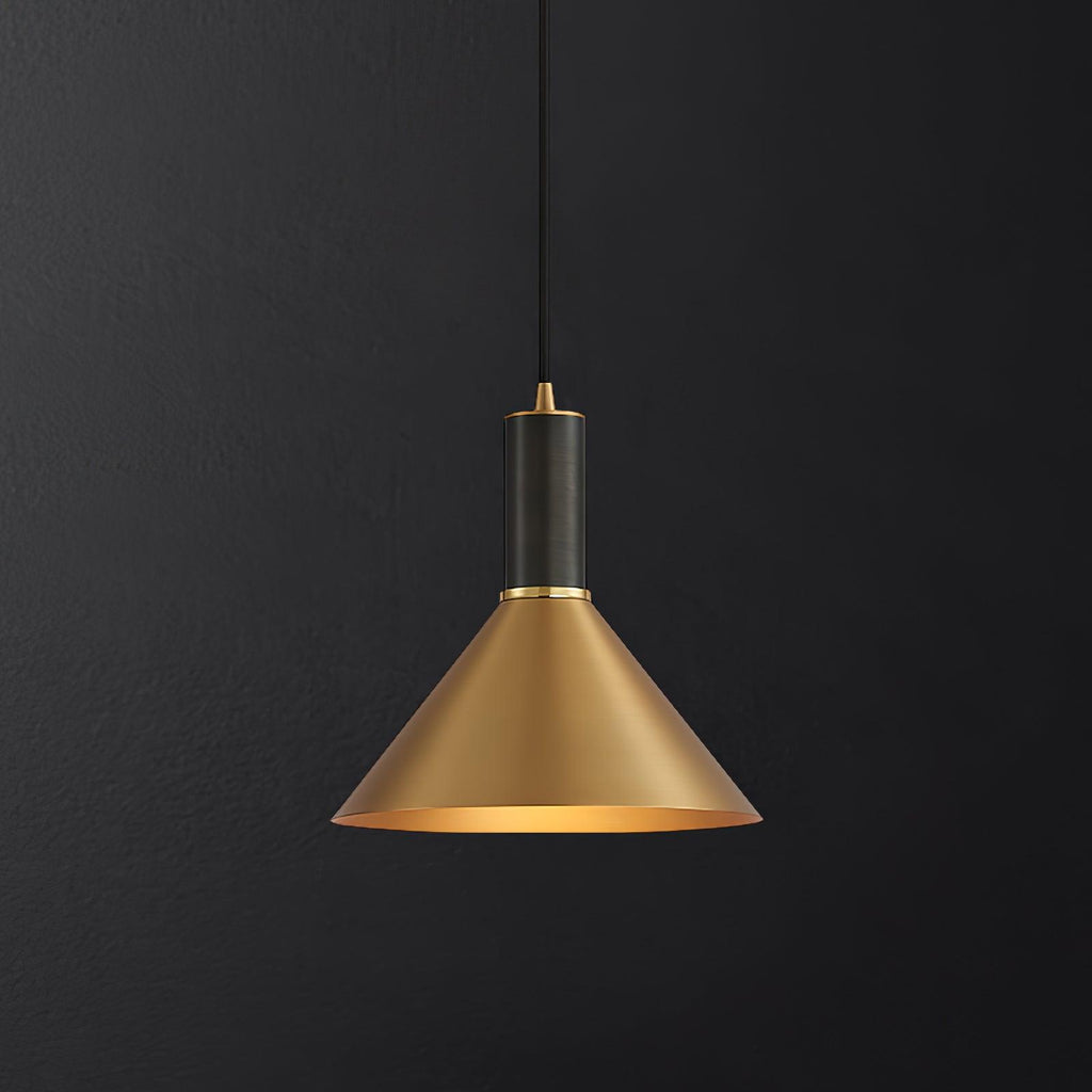 Orion Brass Cone Pendant Lamp