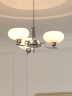 Lustra Pendant Lamp Glass Globe Brass Frame