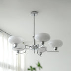 Lustra Pendant Lamp Glass Globe Brass Frame