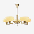 Lustra Pendant Lamp Glass Globe Brass Frame