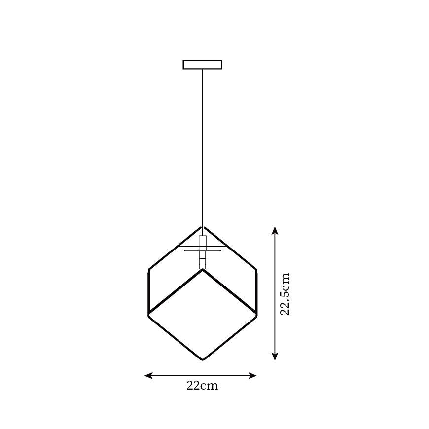 Arco Artistic Geometric Cube Chandelier