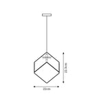 Arco Artistic Geometric Cube Chandelier
