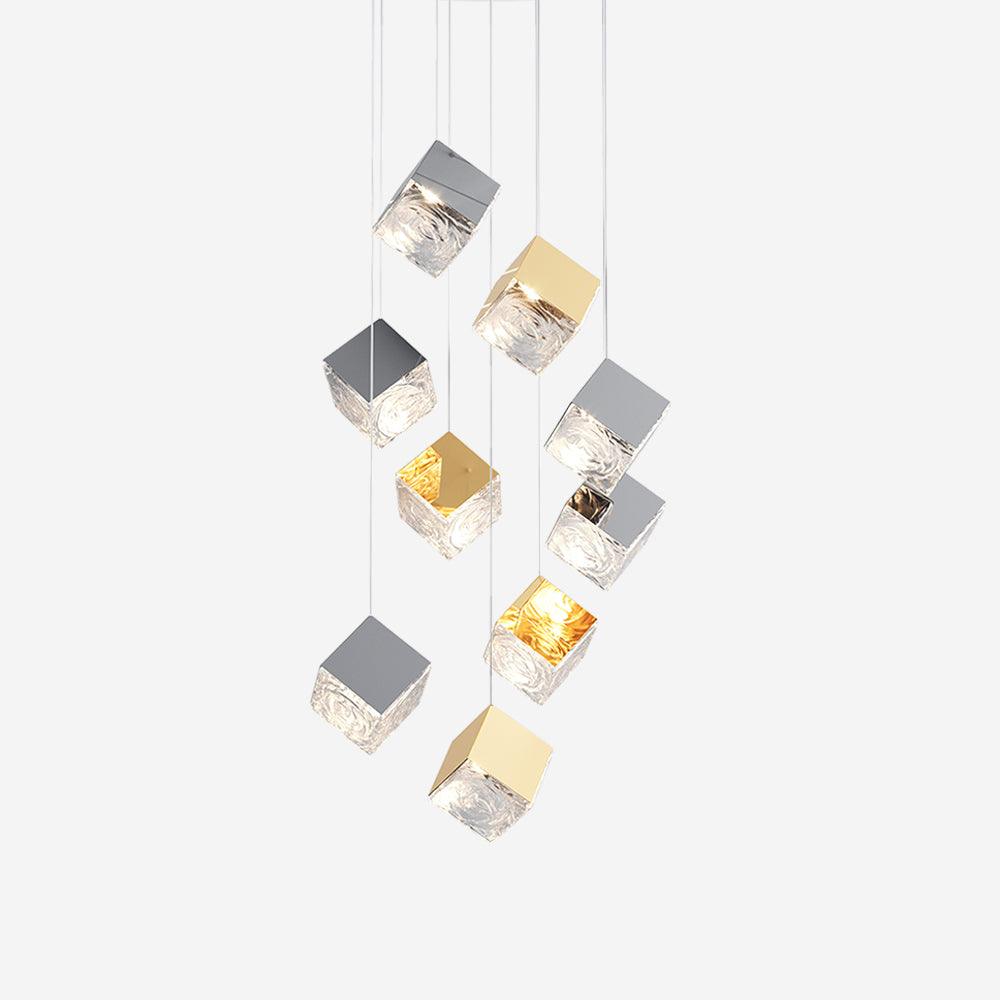 Arco Artistic Geometric Cube Chandelier