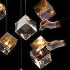 Arco Artistic Geometric Cube Chandelier
