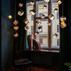 Arco Artistic Geometric Cube Chandelier