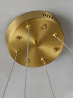 Cuzora Modern Minimalist Brass Alabaster Chandelier
