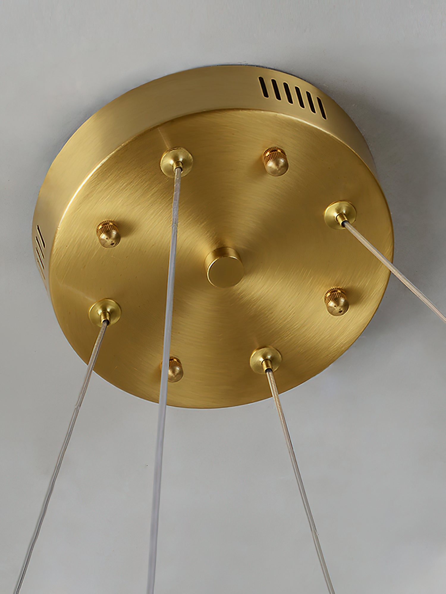 Cuzora Modern Minimalist Brass Alabaster Chandelier