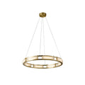 Cuzora Modern Minimalist Brass Alabaster Chandelier