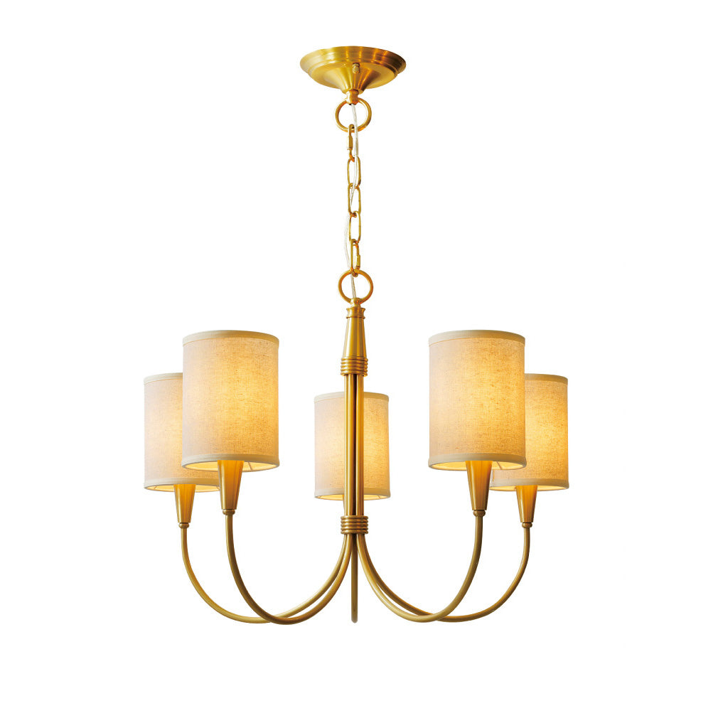 Armira Vintage Industrial Fabric Chandelier