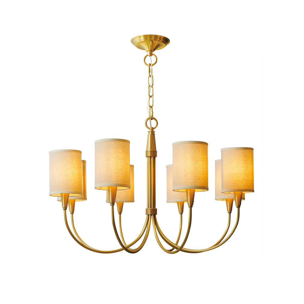 Armira Vintage Industrial Fabric Chandelier