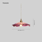 Aria Flower Glass Hanging Pendant Light Hardwire / Plug - image 4