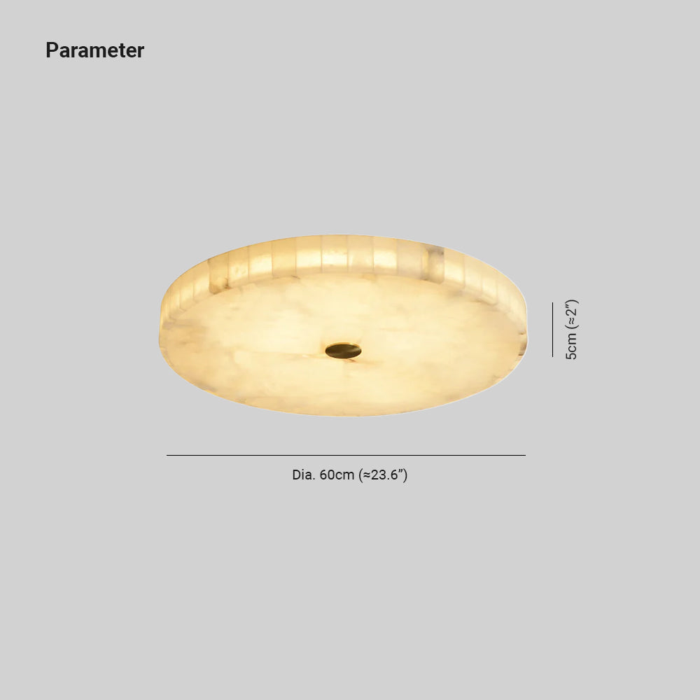 Kristy Round Alabaster Ceiling Lamp - image 3