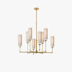Artemis Chandelier Brass Fabric