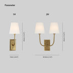 Silva Tapered Modern Fabric Wall Light - image 4