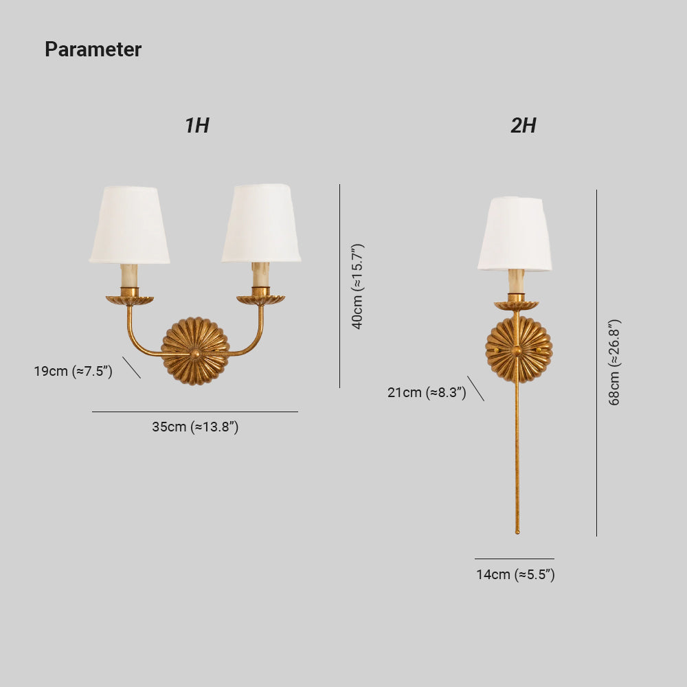 Kristy Wall Lamp Antique Candles Shape - image 3