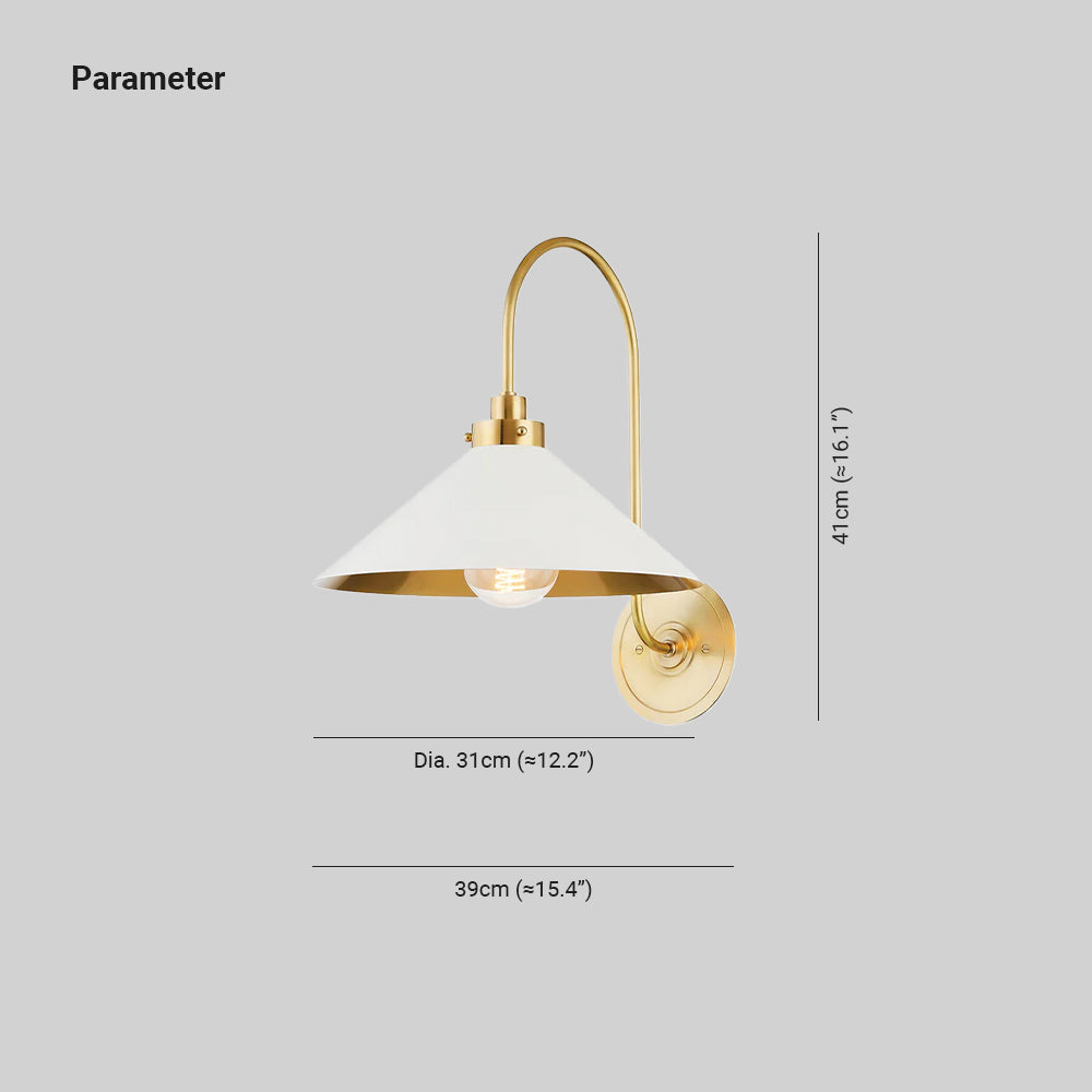 Silva Vintage Indoor Wall Lamp Brass