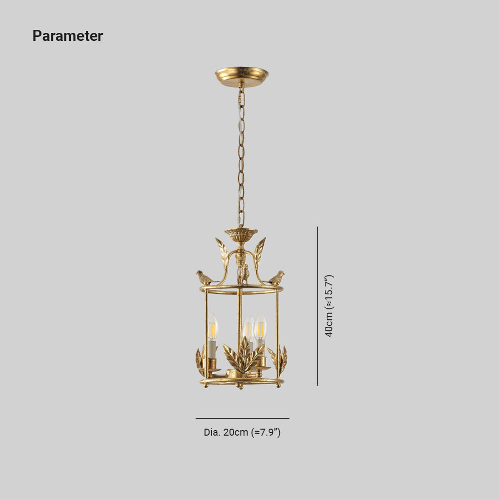 Silva Baroque Style Metal Lantern Pendant Light - image 4