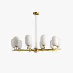 Valentina Nordic Glass Lantern Chandelier Living Room