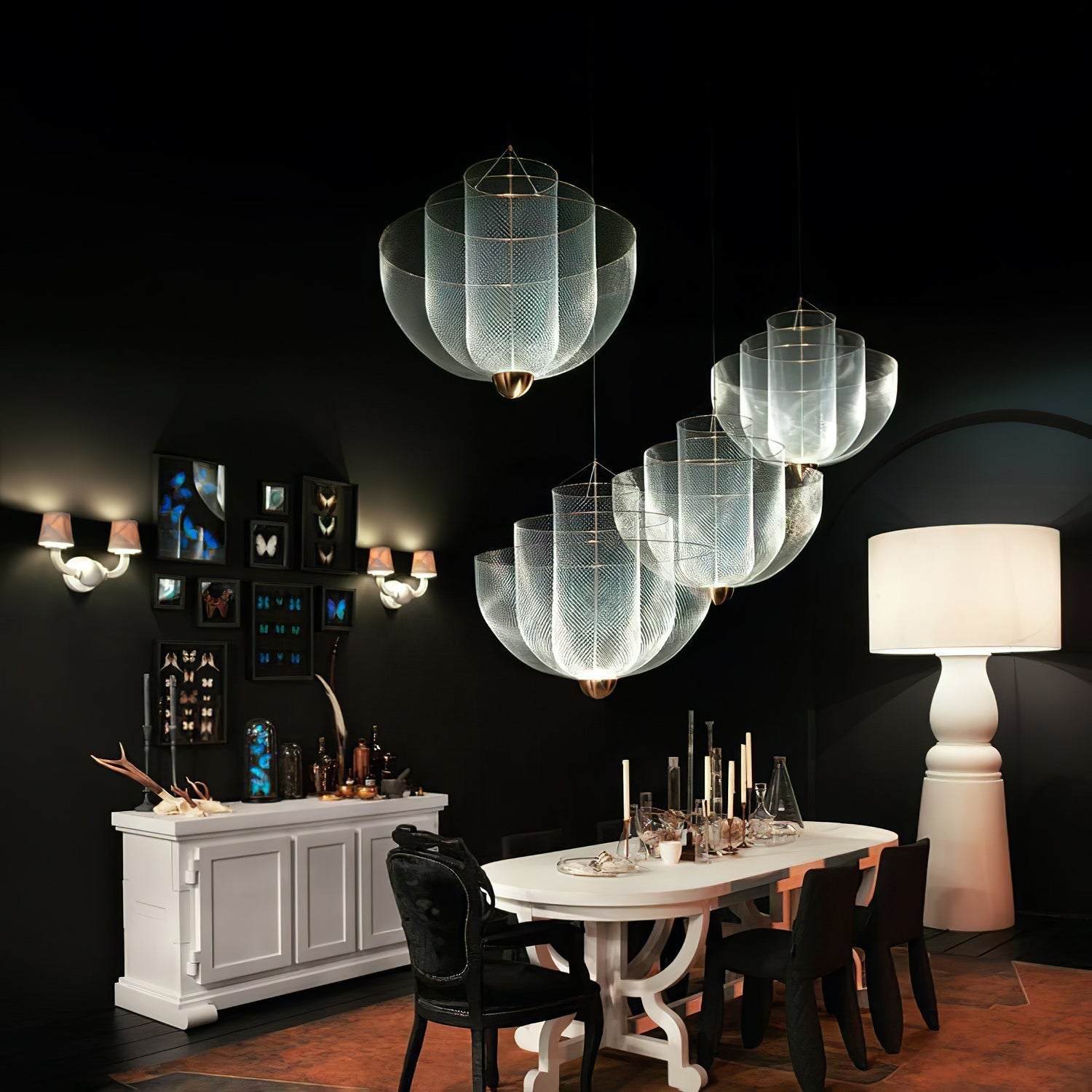 Lustra Chandelier Meshmatics Hanging Radiant