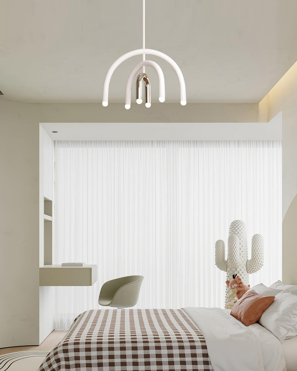 Pendant Lamp Rainbow Modern Arc for Living and Dining Room