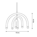 Pendant Lamp Rainbow Modern Arc for Living and Dining Room