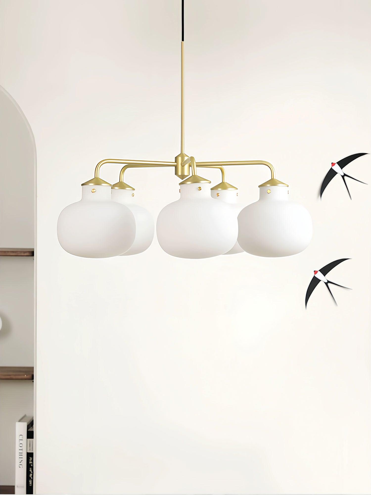 Halo Contemporary Glass Pendant Lamp
