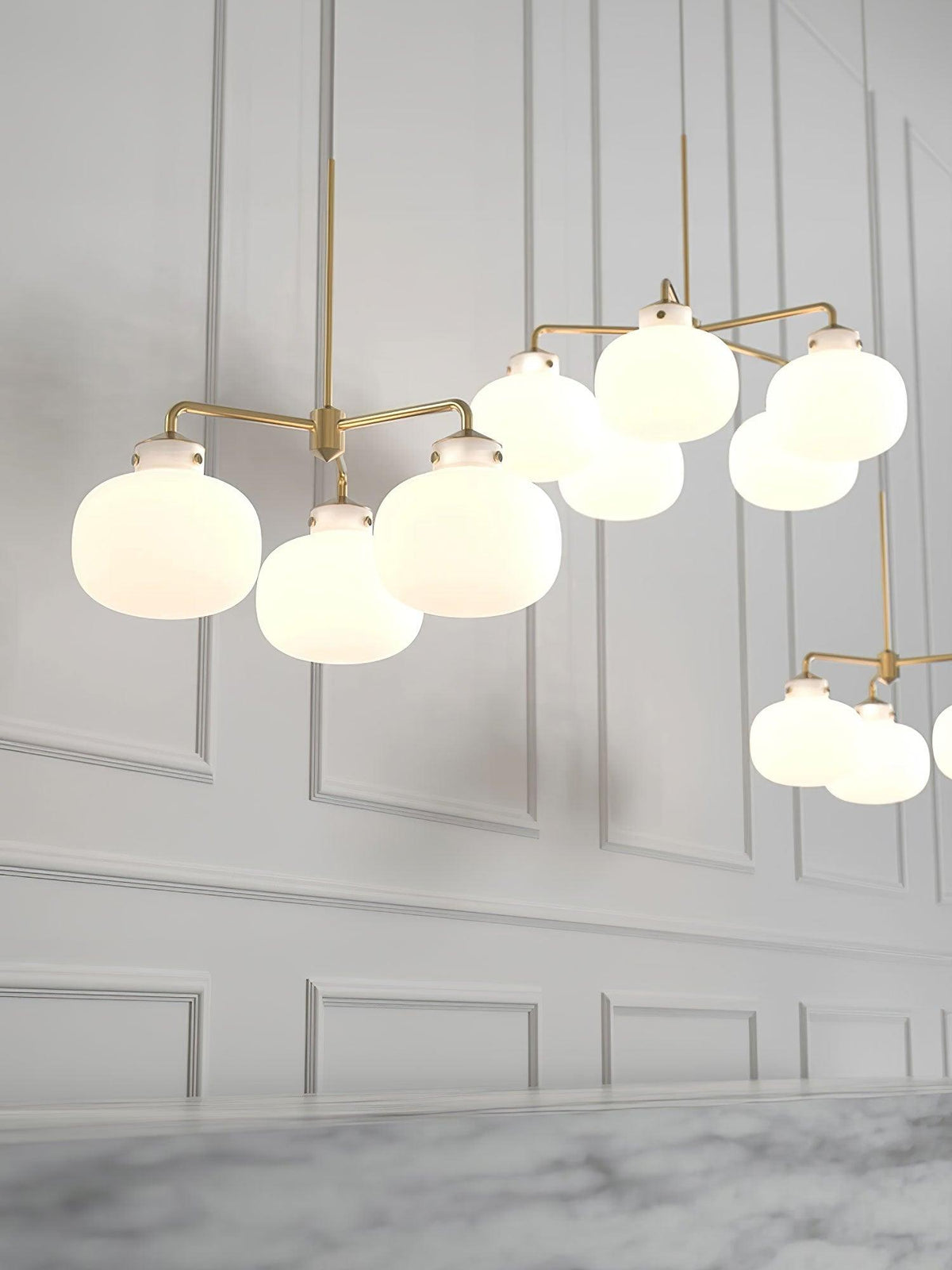Halo Contemporary Glass Pendant Lamp
