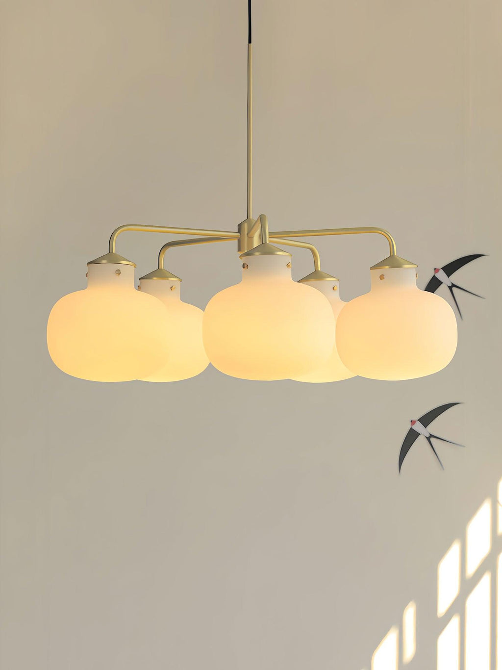 Halo Contemporary Glass Pendant Lamp