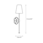 Eldorora Vintage Industrial Fabric Wall Lamp