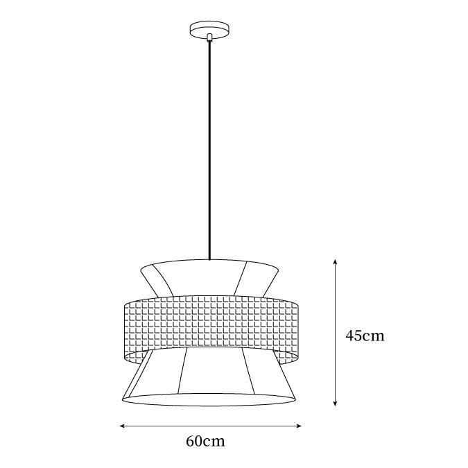 Ophelia Woven Rattan Pendant Light