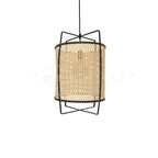 Solara Pendant Lamp Rattan Cane Frame Industrial