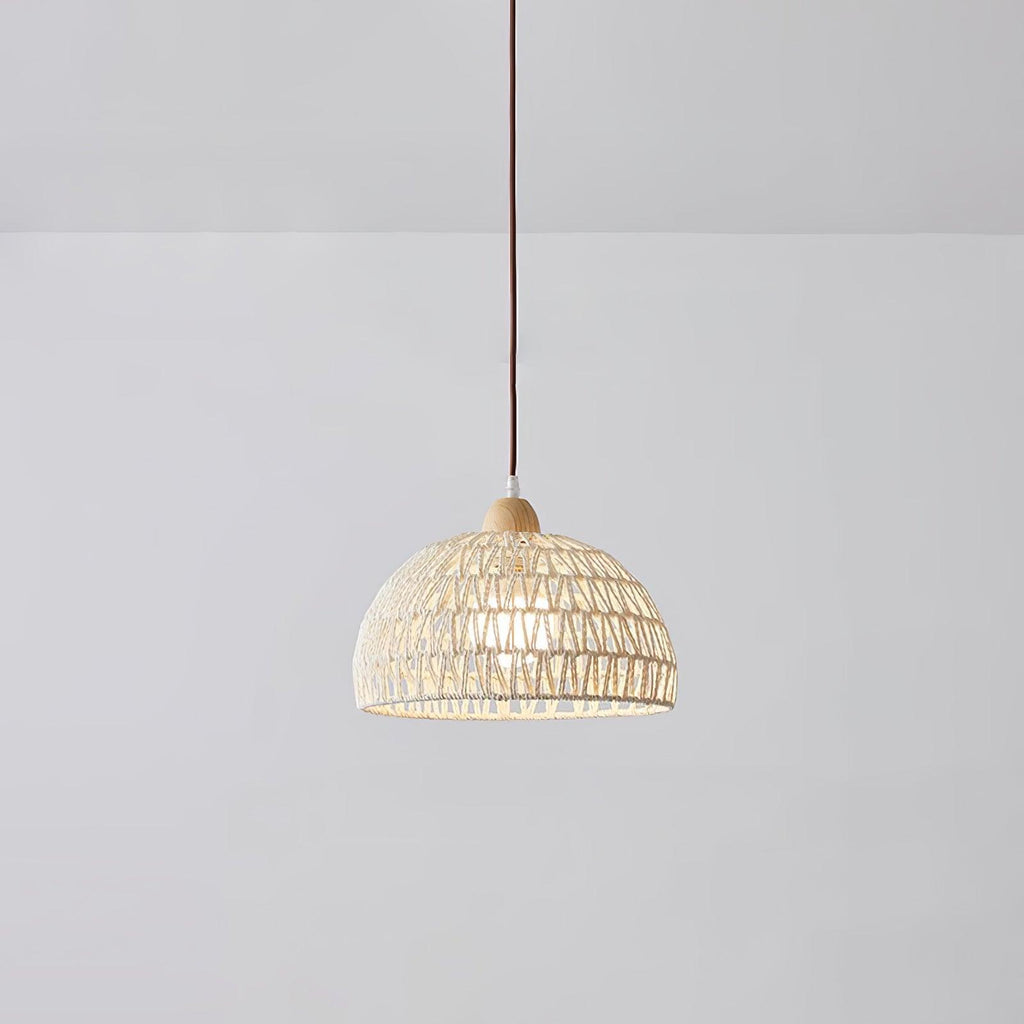 Calyran Rattan Wood Pendant Lamp