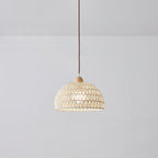 Calyran Rattan Wood Pendant Lamp