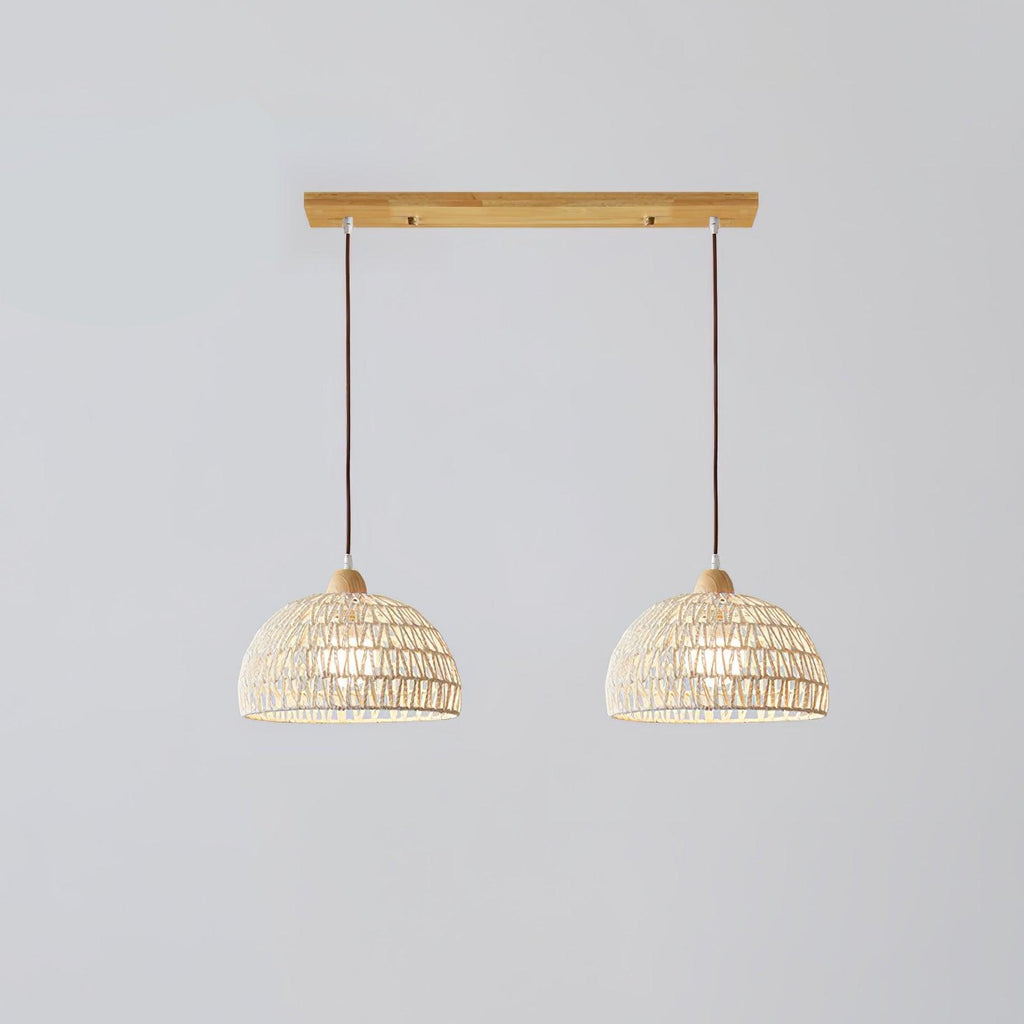 Calyran Rattan Wood Pendant Lamp