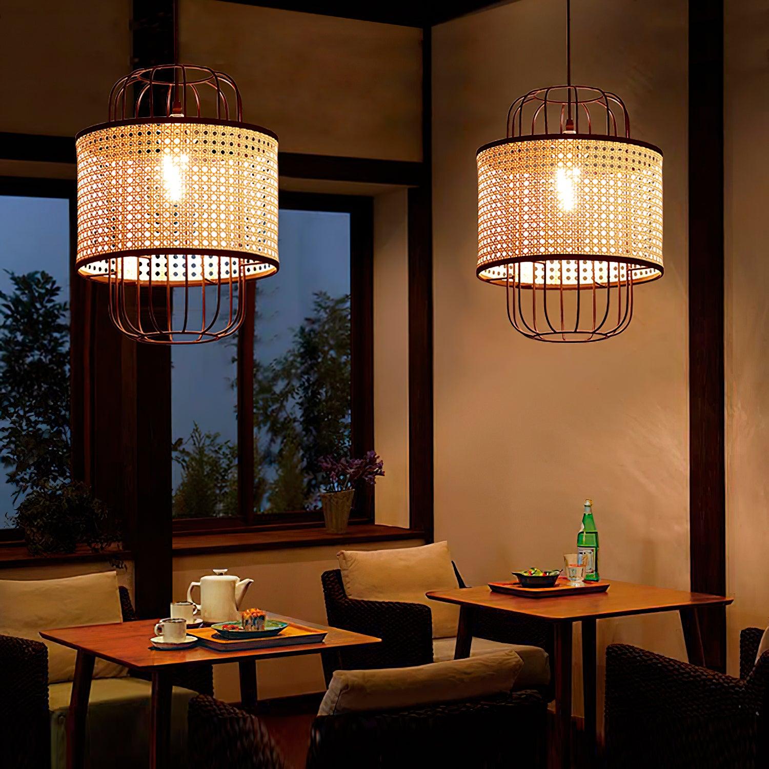 Evtheyra Premium Art Rattan Pendant Lamp