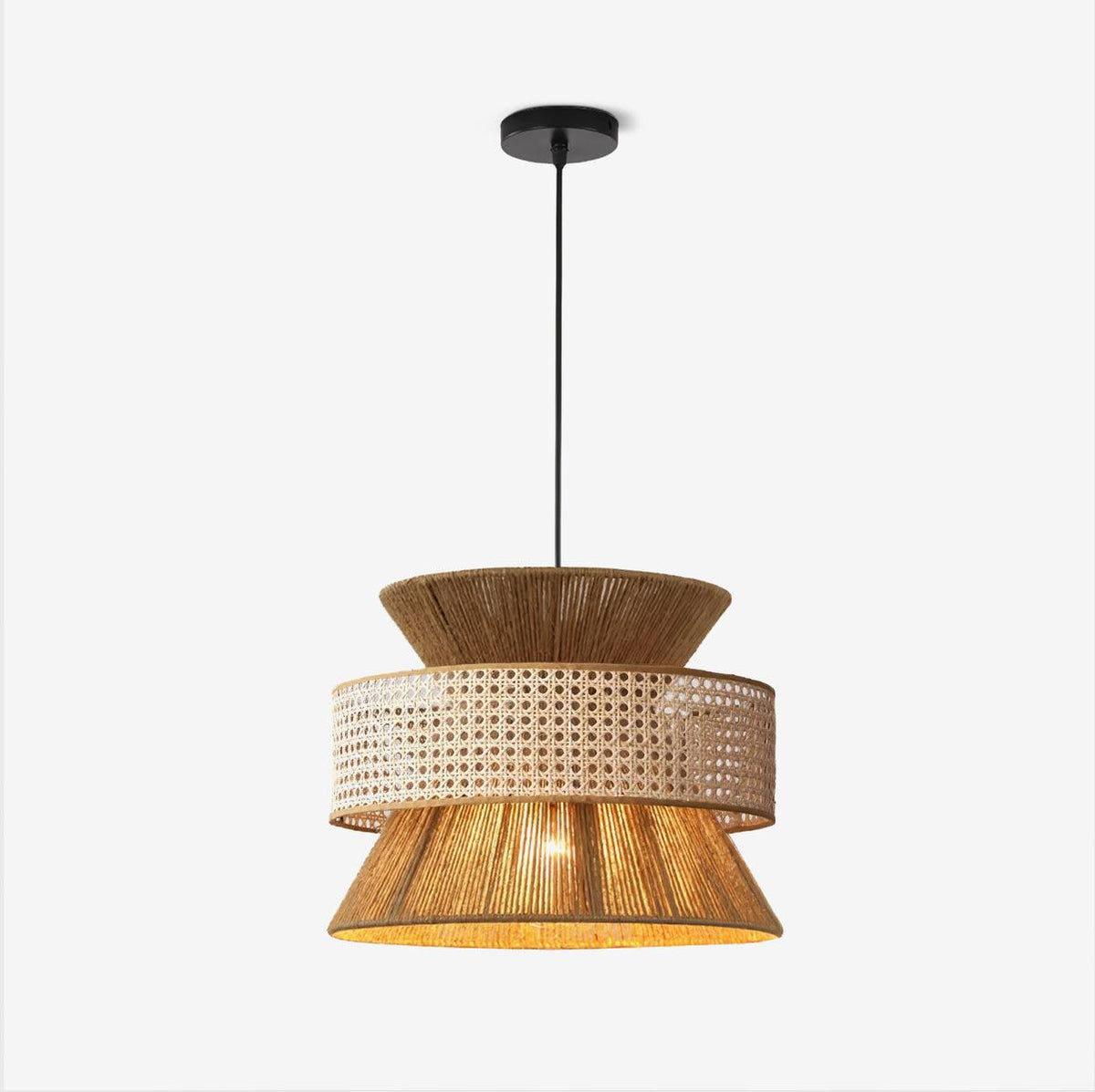 Ophelia Woven Rattan Pendant Light